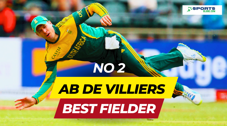 Ab De Villiers is on 2nd place in the list of best fielders in the world