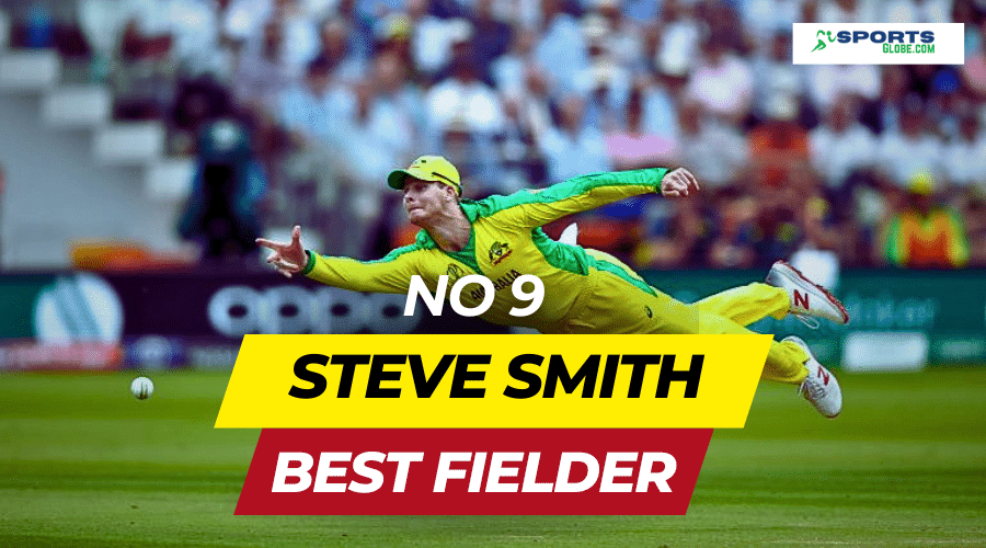 Top 10 Best Fielders In the world for 2023. Steve Smith is on 9th place in the list of best fielders in the world
